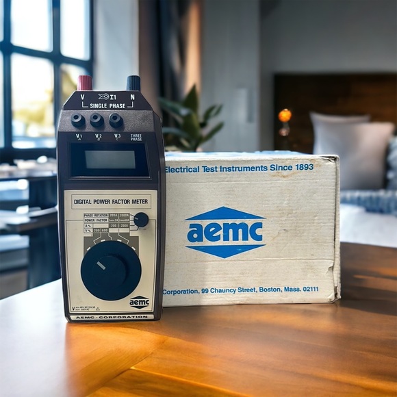 AEMC Corp. Digital Power Factor Meter Model 3900 Cat #139.100 **Read** - Picture 1 of 10
